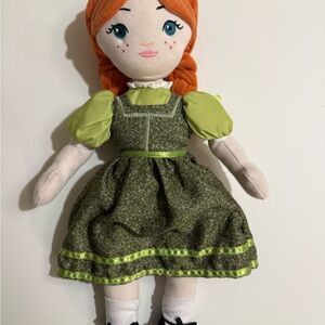 Frozen Broadway Musical Anna 15" Plush Doll Green Dress Souvenir Disney Theatre